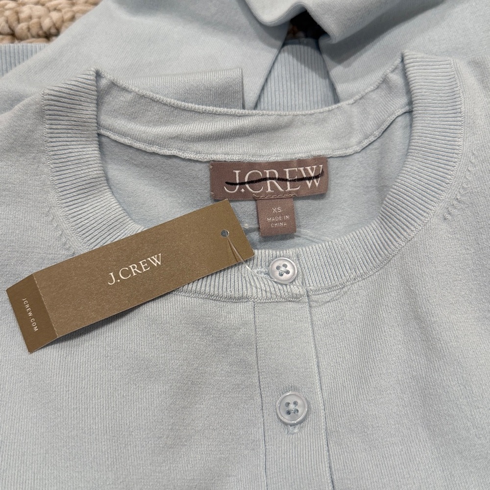 J. Crew New Jackie cardigan in premium ultra-fine cotton blend - Picture 2 of 2